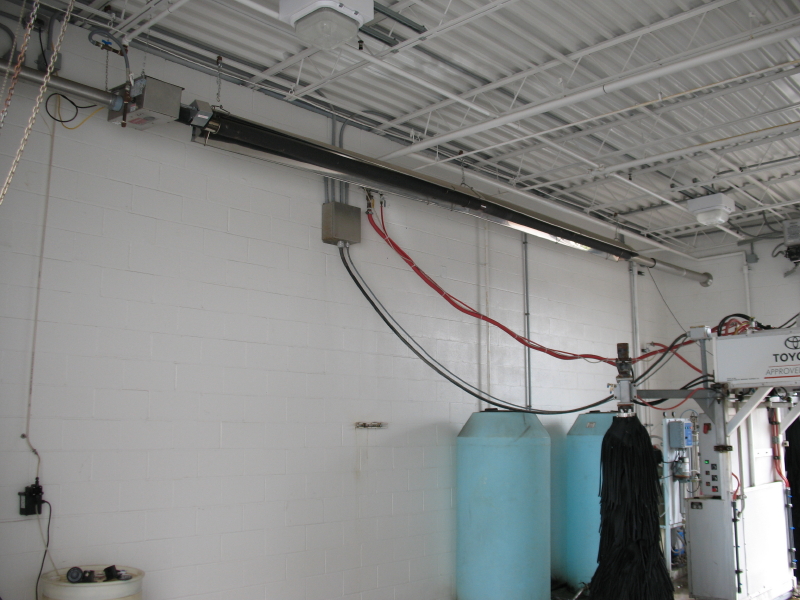 Freezing Car wash tunnels - Stainless Steel Radiant Heater