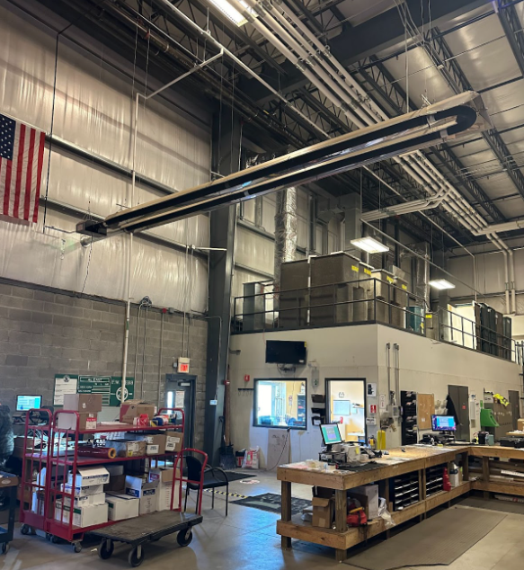Using Infrared Heat for Counter Area at FW Webb in Waterford, CT